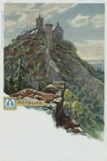Eisenach Tourist Attraction Drucke: Wartburg, Eisenach, Thuringia, Germany