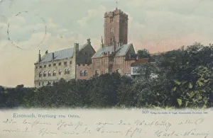 German Castle History Drucke: Wartburg, Eisenach, Thuringia, Germany