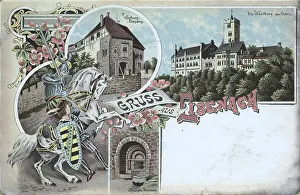 Thuringia Landmark Drucke: Wartburg, Eisenach, Thuringia, Germany