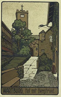 Central European Fortifications Drucke: Wartburg, Eisenach, Thuringia, Germany