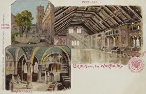 Eisenach Tourist Attraction Drucke: Wartburg, Eisenach, Thuringia, Germany