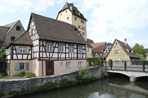 Old Town City Fortification Drucke: Wassertor, Hersbruck, Pegnitz Valley
