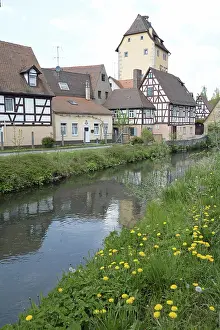 Old Town Entrance Gate Drucke: Wassertor, Hersbruck, Pegnitz Valley