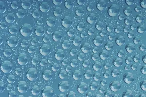 Dripping Water Effect Drucke: Water drops on a glass panel