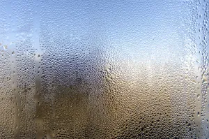 Rainy Glass Background Drucke: Water drops on glass surface pattern background