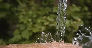 Europe Landscape Photography Drucke: Water falling and Splashing, Normandy