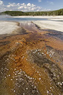 Geothermal Power USA Drucke: Water flowing from a hot spring