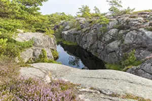 Swedish Countryside Scenery Drucke: There are many water points on the Vetteberg
