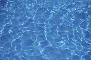Blue Water Surface Drucke: Water (Pool)