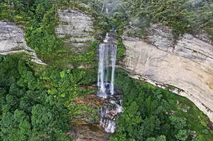 Australian Nature Scenes Drucke: Waterfall in the Blue Mountains
