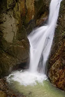 Central Europe Waterfalls Drucke: Waterfall in the Durnand Gorge