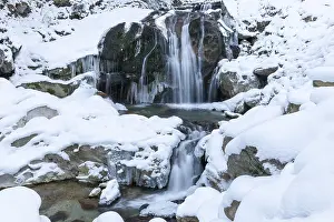 Bavaria Waterfall Drucke: Waterfall in the Pollat Gorge