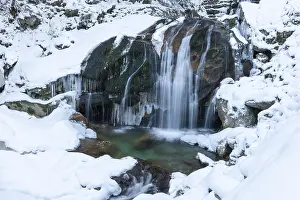 Bavaria Waterfall Drucke: Waterfall in the Pollat Gorge