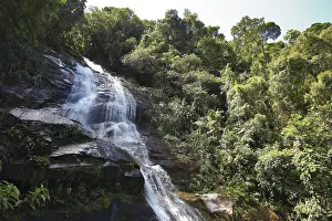 Waterfall In Brazil Drucke: Waterfall in the Tijuca Forest