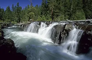 Drucke von Wasserfall auf dem oberen Rogue River, Cascade Range, Oregon, USA Oregon Drucke: Wasserfall am oberen Rogue River.