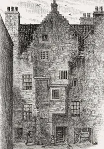 Edinburgh Old Town Drucke: Waters Close, Leith, Edinburgh