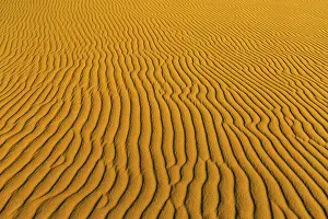 UNESCO World Heritage Desert Landscape Drucke: Wave pattern in the sand, Namib Desert, Namibia