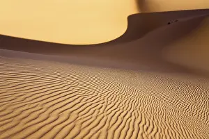Libyan Desert Sand Dunes Drucke: Wave patterns, structures on sand dunes of the Libyan Desert