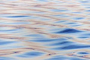 Deserted Arctic Landscape Drucke: Waves in the evening light, sea