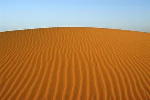 Orange Colored Sand Dunes Drucke: Waves in the sand sanddune Mandara Libya