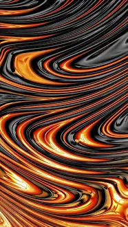 Abstract Fractal Background Drucke: Wavy fractal background - abstract computer-generated image