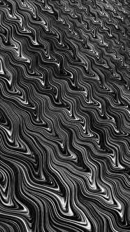 Digital Art Backgrounds Drucke: Wavy fractal background - computer-generated image