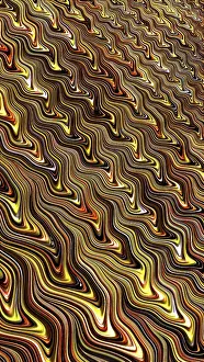 Web Design Background Image Drucke: Wavy fractal background - computer-generated image