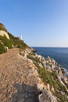 Mediterranean Sea Navigation Drucke: Way at the lighthouse of Cap Ferrat