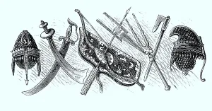 Symbolic Pictures Drucke: Weapons from the Orient, Middle Ages