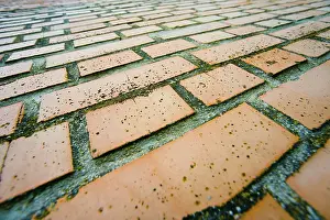 Construction Site Photos Drucke: Weathered brick front
