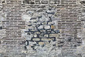 European Brick Architecture Drucke: Weathered bricks, brick, full format