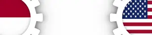 National Flags Cog Wheels Drucke: Web Banner, Header Layout Template