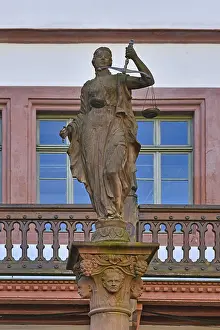 Southern German Artwork Drucke: Weinheim, Germany