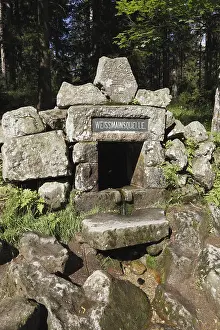 Upper Franconia Scenery Drucke: Weissmain source, Ochsenkopf mountain