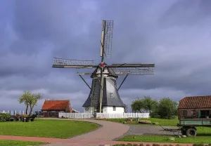 Windmills In North Germany Drucke: Werdum Windmuehle, windmill Werdum 01