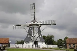 Smock Mill Europe Drucke: Werdumer Muhle, Werdum, windmill