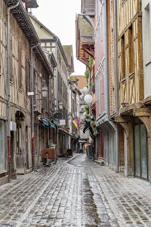 Historic Old Town Area Drucke: Wet impression of Troyes