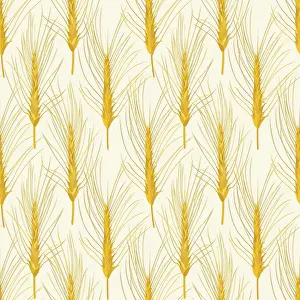 Seamless Pattern Vector Illustration Drucke: Wheat agricultural background. Seamless pattern vector illustration