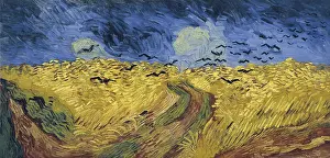 Weizenfeld mit Krähen (1890), Krähen über dem Weizenfeld (1890)