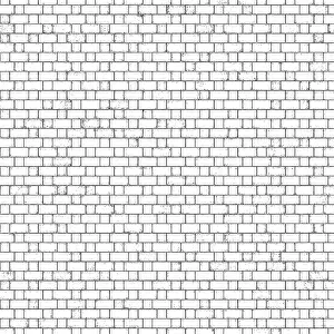 Empty Brick Wall Background Drucke: A white brick wall with patterned design
