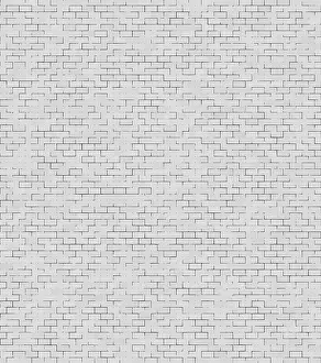 White Brick Wall Background Drucke: White brick wall with a repetitive and uniform rectangular brick pattern creating a minimalistic texture