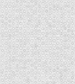 White Brick Wall Drucke: A white brick wall with a uniform pattern and clean texture