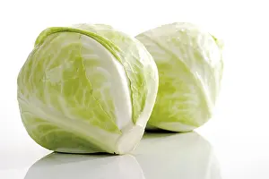 White Cabbage Drucke: White cabbage, two heads