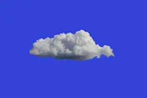 Full Frame Cloud Photography Drucke: White Cloud on Blue Sky or Background