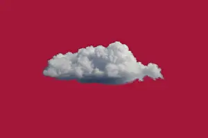 Full Frame Cloud Images Drucke: White Cloud on Red Sky or Background
