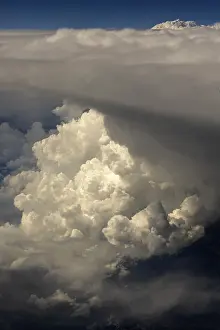 Weißer Wolken sind von oben.
