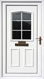 Contemporary British Architecture Drucke: White front door
