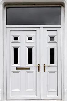 Northern European Architecture Drucke: White door
