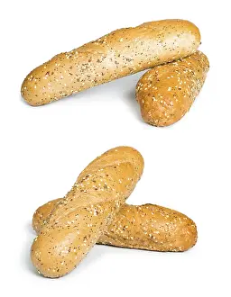 White Bread Drucke: White isolated Bread