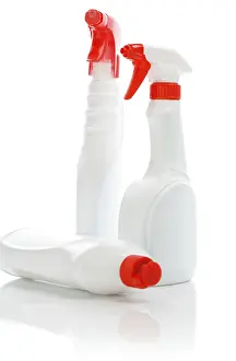 Cleanliness Supplies Drucke: Three white kitchen sprays